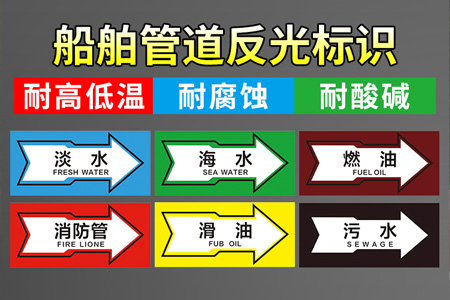 船舶管道反（fǎn）光标识
